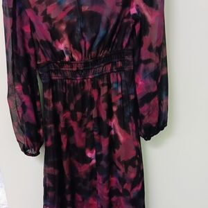 Multicolor Long Sleeve Dress